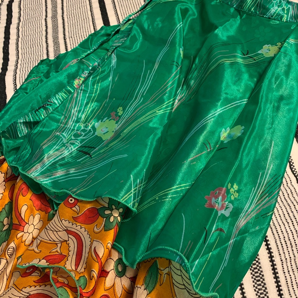 Wevez Silk Wrap Skirt